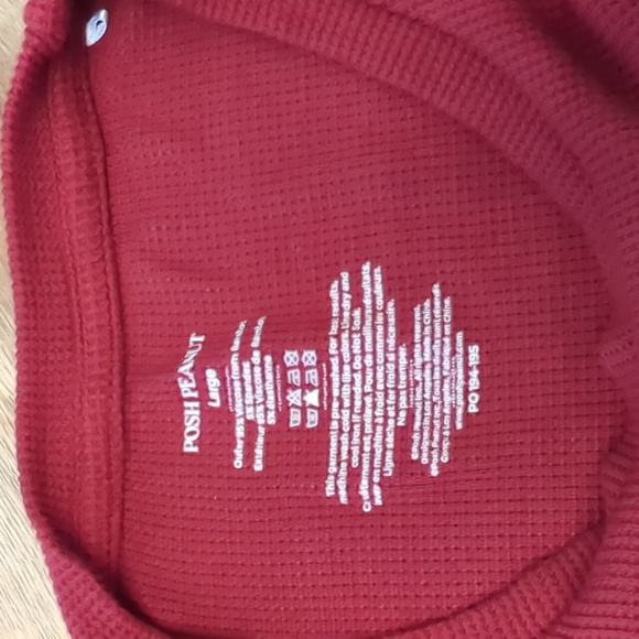 NWOT Men's Posh Peanut Bamboo Waffle Pajama Set, Maroon, Large - Picture 12 of 12